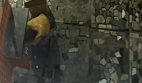 Vídeo mostra homem furtando hidrômetro em BH; empresária tem prejuízo de R$ 2 mil