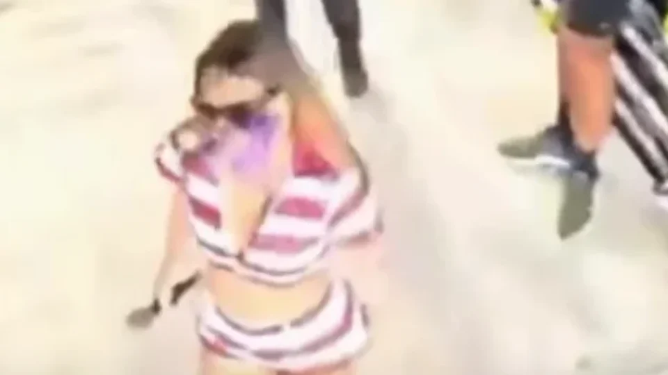 Alinne Rosa é atingida no rosto por copo durante show e segue apresentação