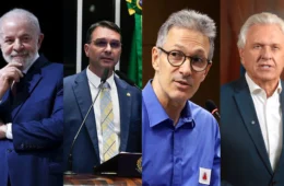 Pesquisa PoderData: Lula empata com Flávio Bolsonaro, Zema e Caiado no 2º turno