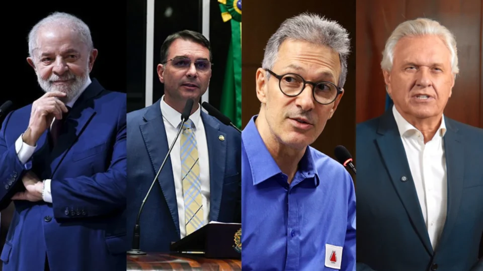 Pesquisa PoderData: Lula empata com Flávio Bolsonaro, Zema e Caiado no 2º turno