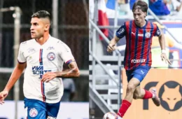 Bahia x Chapecoense: Tricolor faz 2 a 0 no primeiro tempo com gols de Rodrigo Nestor e Román Gómez