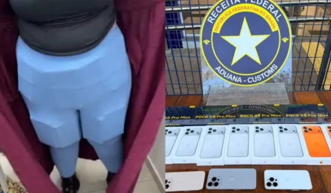 Mulher esconde iPhones sob vestido para tentar cruzar fronteira, mas detalhe chama atenção durante fiscalização