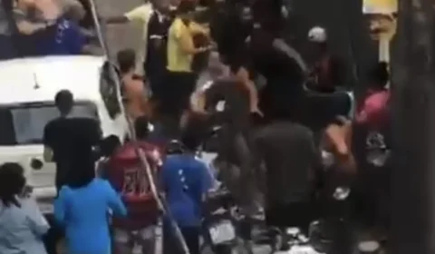 Pit bull ataca crianças, gera briga generalizada e termina com seis pessoas na delegacia em BH
