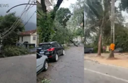 Ventos acima de 100 km/h provocam destruição e deixam mais de 500 mil sem energia no Rio de Janeiro