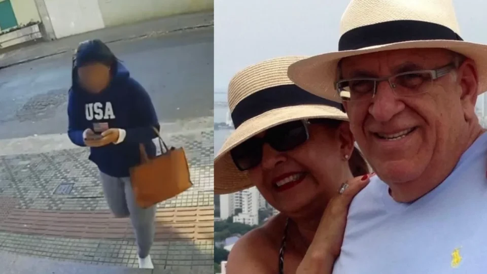 Câmeras registram suspeita antes e depois de casal de idosos ser encontrado morto em BH; veja vídeos