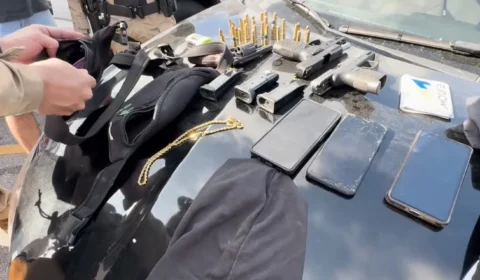 Tiros, perseguição e sete presos: operação na Paraíba termina com confronto e apreensão de armas