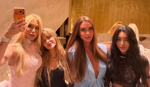 Virginia, Luísa Sonza e Nicole Bahls curtem festa na Itália ao lado de Vini Jr.