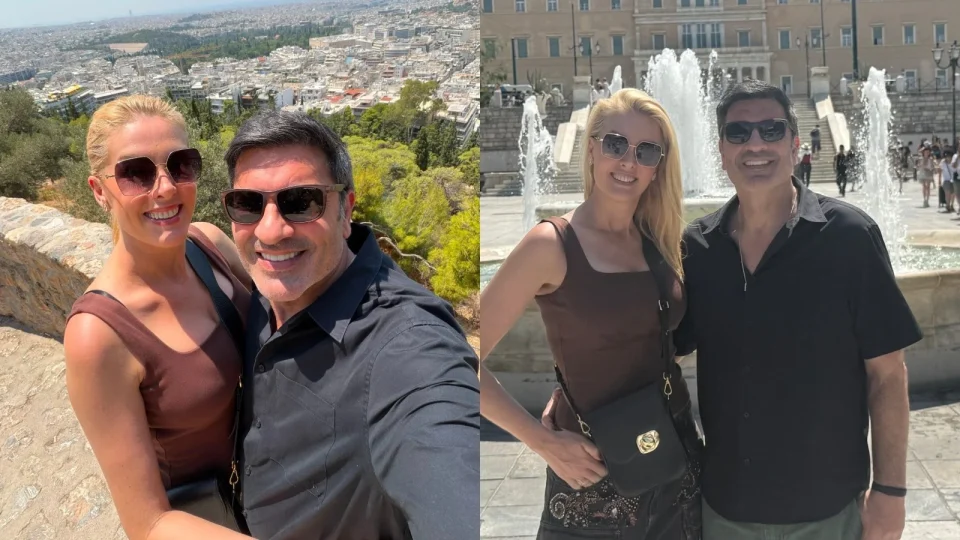 Ana Hickmann e Edu Guedes vivem romance de luxo na Grécia e transformam viagem em vitrine de amor e estilo