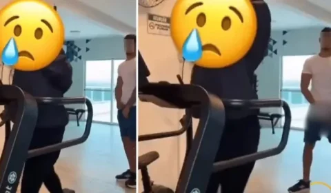 Mulher grava treino e descobre ato obsceno de homem dentro de academia