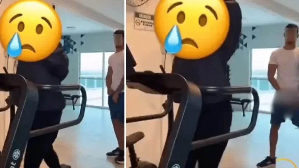 Mulher grava treino e descobre ato obsceno de homem dentro de academia