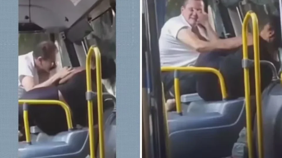 briga entre motorista e passageira dentro de ônibus no Rio; confusão termina com mordida