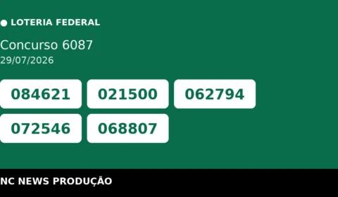 Resultado da Loteria Federal 6087 de 29/07: confira os números