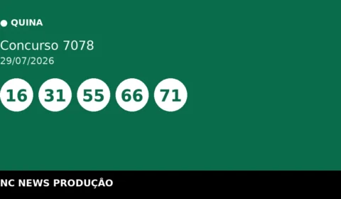 Resultado da Quina 7078 de 29/07: confira as dezenas