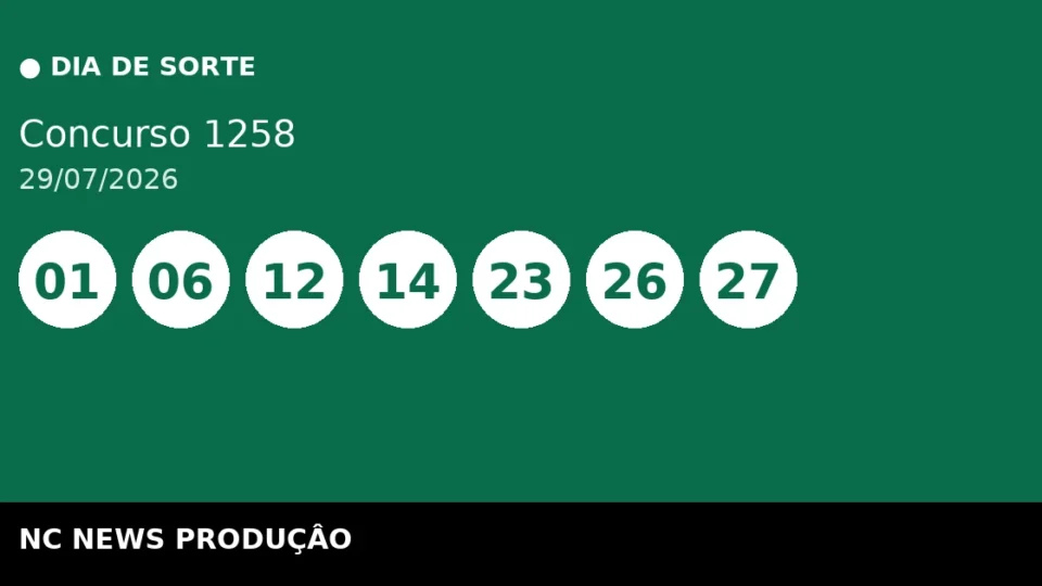 Resultado da Dia de Sorte 1258 de 29/07: confira as dezenas