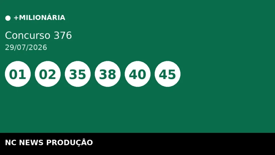 Resultado da +Milionária 376 de 29/07: confira as dezenas