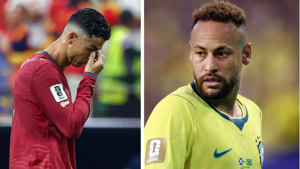 CR7, Neymar e mais brasileiros entram em lista das maiores decepções do Mundial de 2026