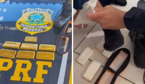 Homem transporta ouro escondido nos pés e acaba preso pela PRF