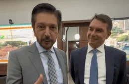 Café da manhã de Ricardo Nunes com Flávio Bolsonaro movimenta bastidores da campanha em São Paulo