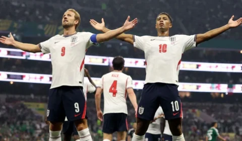 Inglaterra encerra invencibilidade do México no Azteca: 3 a 2