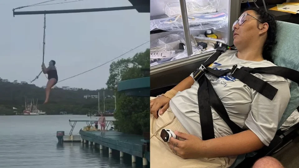 Salto de férias termina em resgate de helicóptero: turista sofre grave lesão em tirolesa durante cruzeiro em Honduras