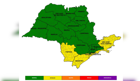 Defesa Civil alerta para chuva, ventos fortes e queda de temperatura em São Paulo neste fim de semana