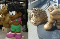 Primeira protagonista negra de Mauricio de Sousa, Milena tem estátua vandalizada em São Paulo