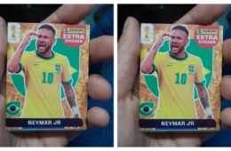 Passageira compra figurinhas vendidas como oficiais em trem da CPTM e encontra card de Neymar de 2022 dentro do pacote