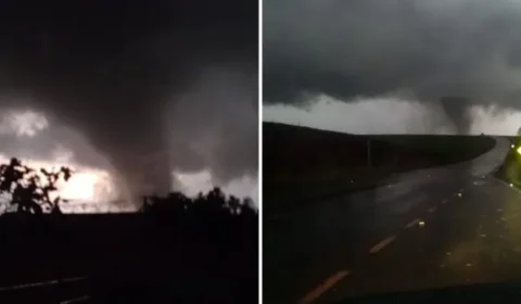 Impressionante: Tornado atinge município de Giruá e deixa rastro de destruição no interior do RS