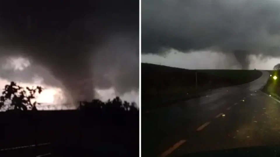 Impressionante: Tornado atinge município de Giruá e deixa rastro de destruição no interior do RS