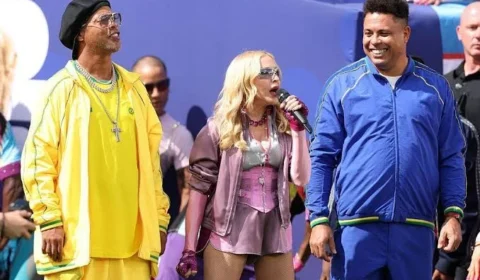 Madonna se apresenta ao lado Ronaldo Fenômeno e Ronaldinho Gaúcho na final do Mundial 2026