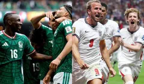 México e Inglaterra duelam por vaga no Mundial no Azteca