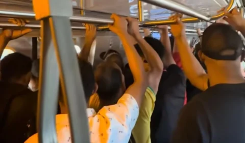 Falha em trem da Linha 9 deixa passageiros presos sem ar-condicionado e provoca mal-estar em estação