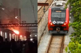 Greve na CPTM pode afetar passageiros após incêndio em trem; sindicato dá ultimato ao governo de SP