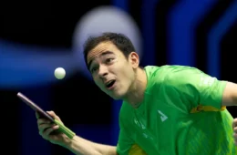 Hugo Calderano sobe no ranking com título em casa no WTT