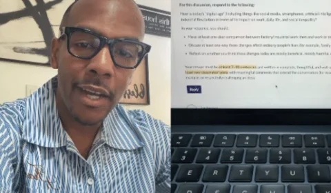 Professor esconde comando em prova, flagra uso de IA e reprova 32 alunos