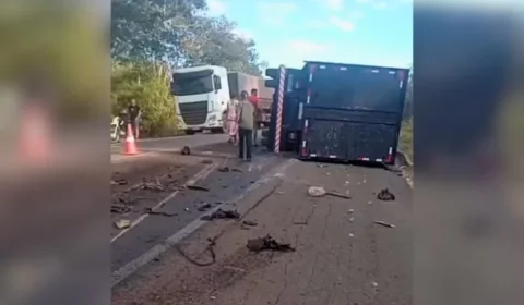 Motorista de 74 anos morre após colisão entre caminhonete e caminhão na BR-153, no Tocantins