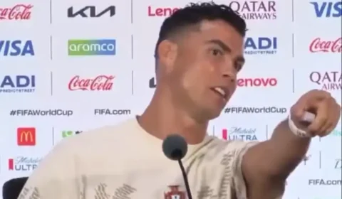 Cristiano Ronaldo cria climão com jornalista brasileiro em coletiva
