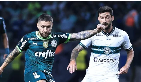 Palmeiras atropela Coritiba fora de casa e mantém liderança do Brasileirão com vitória por 3 a 1