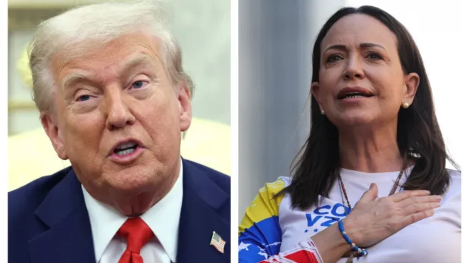 Trump barra retorno de María Corina à Venezuela e amplia tensão com principal líder da oposição