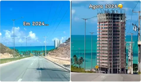 Prédio de luxo bloqueia vista do mar em Maceió e gera revolta nas redes; veja o vídeo.