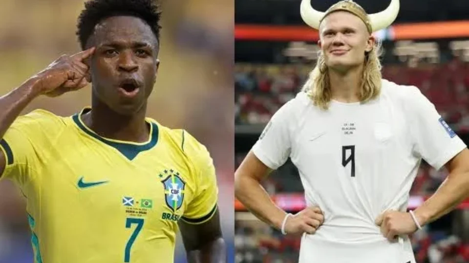 Haaland vale mais que Vini Jr.? Veja quem lidera o ranking antes de Brasil x Noruega