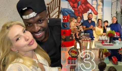 Virginia Fonseca leva Vinícius Jr. à festa do sobrinho em Goiás