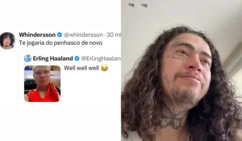 Whindersson vira alvo de críticas após piada com Haaland resgatar música sobre fim do casamento com Luísa Sonza