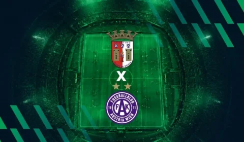 Liga Conferência Europa: SC Braga x Áustria Viena hoje às 20h