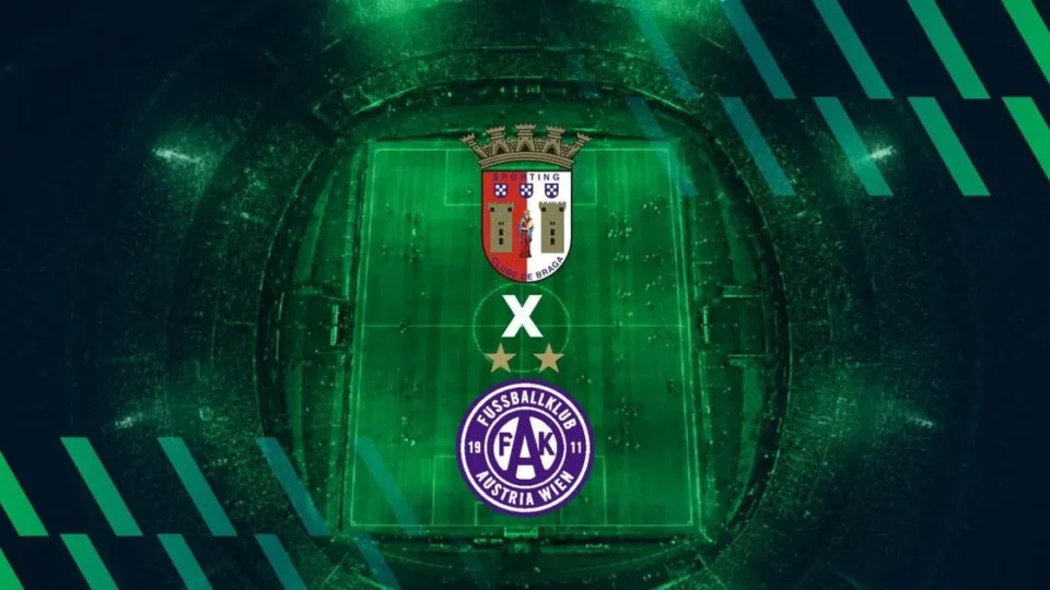 Liga Conferência Europa: SC Braga x Áustria Viena hoje às 20h