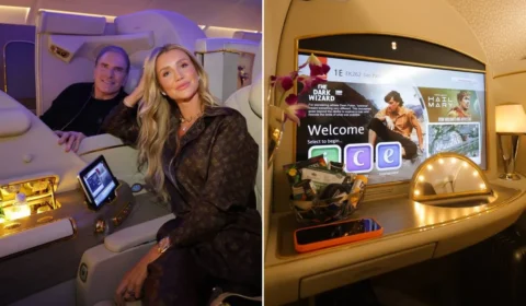 Ana Paula Siebert Justus revela luxo raro em voo para China