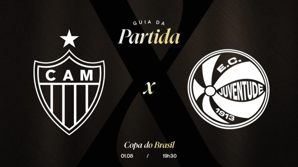 Onde assistir Juventude x Atlético-MG hoje na Copa do Brasil 20h