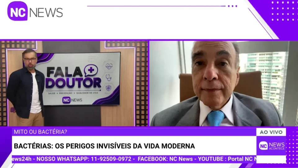 Dr. Bactéria alerta sobre celular e hábitos comuns que podem aumentar a contaminação no dia a dia