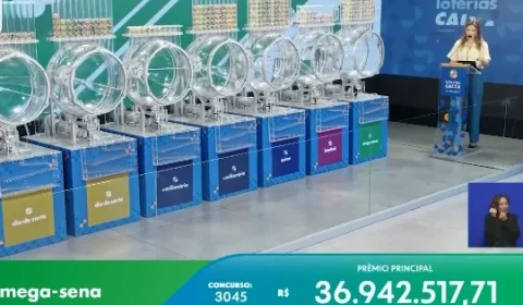 Mega-Sena acumula e prêmio chega a R$ 45 milhões; confira os números do concurso 3045