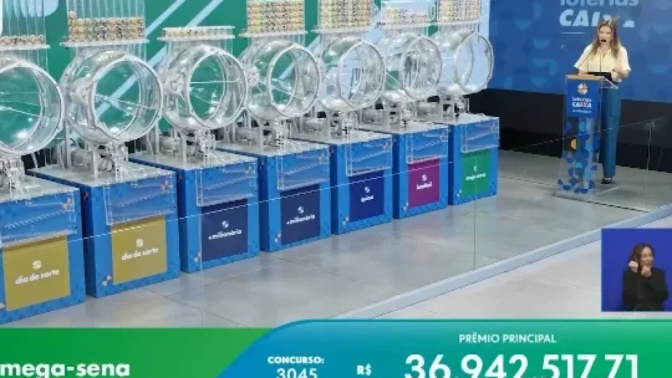 Mega-Sena acumula e prêmio chega a R$ 45 milhões; confira os números do concurso 3045
